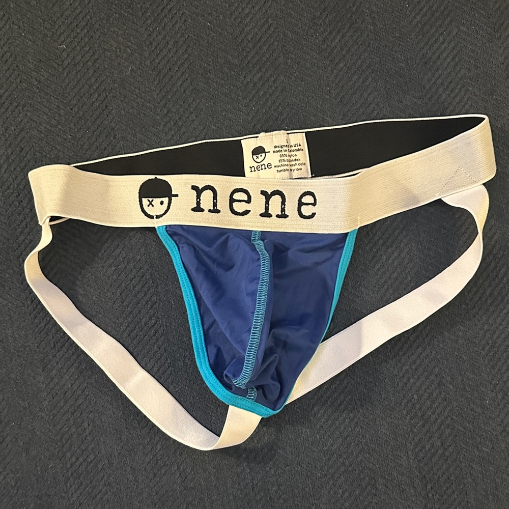 nene Men's Blue Jockstrap | Large